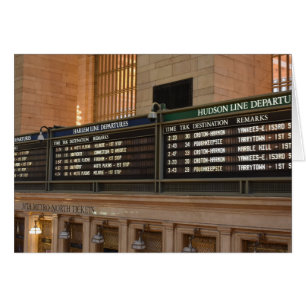 Grand Central Hudson Harlem Train Départs NYC