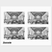 Grand Central Station NYC Rechthoekige Sticker (Vel)