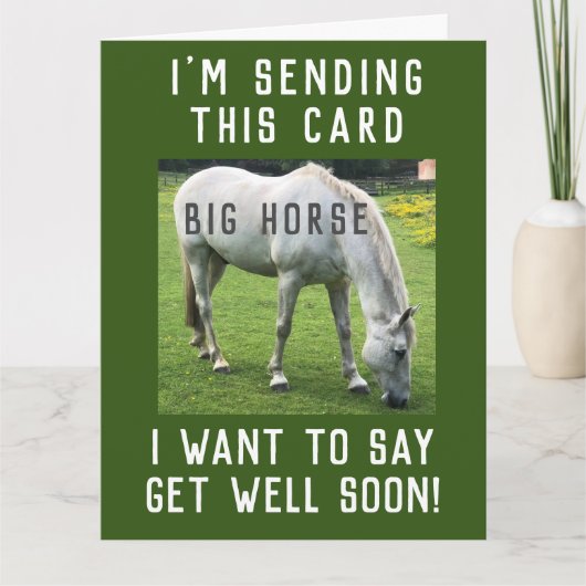 Grand Cheval S'En Sortir Carte Bientôt (Devant)