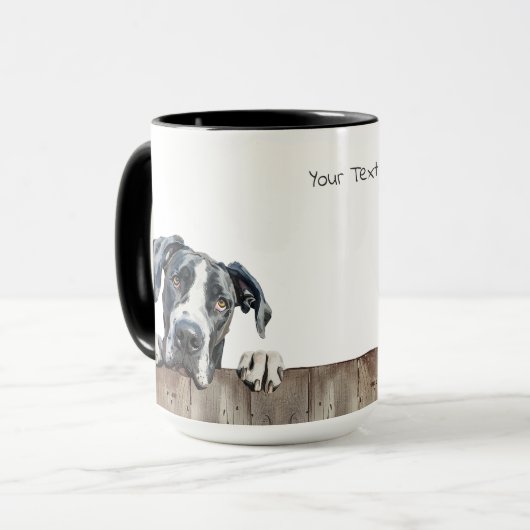 Grand chien Dane Mug (Devant gauche)