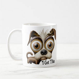 Grand Chien En Tête, Humour, J'Ai Cette Mug De Caf
