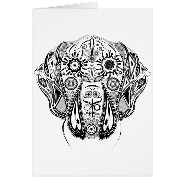 Grand chien noir et blanc (Devant)