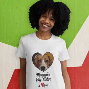 Grand chien soeur photo personnalisée T-Shirt