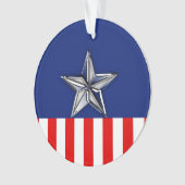 Grand Chrome comme l'étoile d'argent sur les coule (devant)