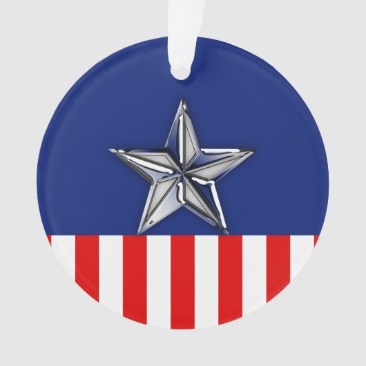 Grand Chrome comme l'étoile d'argent sur les coule (devant)