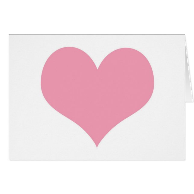 Grand Coeur d'amour rose (Devant horizontal)