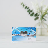 Grand Coeur de piano et Carte de visite de clavier (Debout devant)