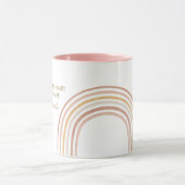 Grand Coeur Enseignant Boho Rainbow Mug (Centre)