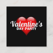 Grand Coeur, Saint Valentin Invitation de billet (Devant)