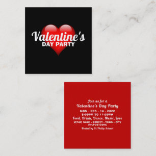 Grand Coeur, Saint Valentin Invitation de billet