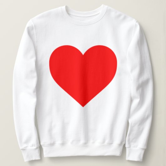 GRAND COEUR sweatshirt blanche (Design devant)