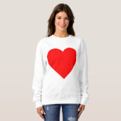 GRAND COEUR sweatshirt blanche (Devant entier)