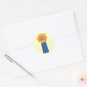 Grand Comportement Stickers Ruban bleu Fleur Jaune (Enveloppe)