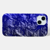 Grand Coque en marbre bleu-coque iphone (Verso (horizontal))