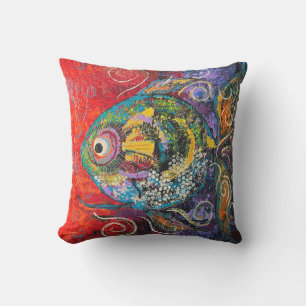 Grand Coussin de poissons tropicaux