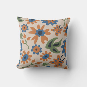 Grand Coussin floral Boho confortable