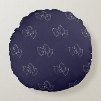 Grand coussin rond - Pasta Lover - Motif farfall