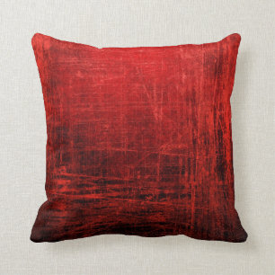 Grand Coussin rouge Abstrait !