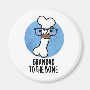 Grand Dad aan de bot Funny Grandpa Pun Magneet