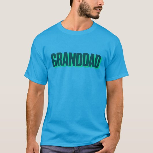 Grand-dad print basic T-Shirt (Devant)