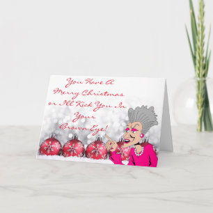 Grand Dame-kerstkaart III Feestdagen Kaart