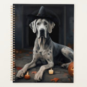 Grand Dane Citrouille Halloween flip d'effroi (Devant)