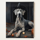 Grand Dane Citrouille Halloween flip d'effroi (Dos)