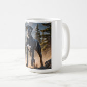 Grand Dane Élégant café Mug (Devant droit)