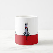 Grand Dane Sit Bleu café Mug (Centre)