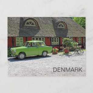 Grand Danemark Avec Carte Postale Trabant Car!