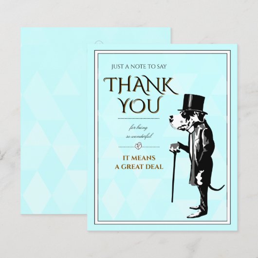 Grand Danois Mister Alf Notes Flyer (Devant / Derrière)