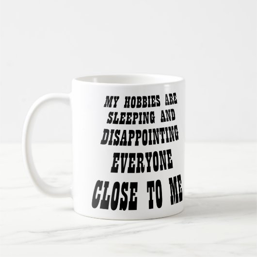 Grand Désappointement Mug Drôle (Gauche)