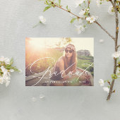 Grand Diplômé Script Photo Graduate Invitation