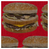 grand double cheeseburger tissu rouge (Fermer)