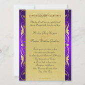 Grand Duc Purple Jewel Or & Purple Invitation (Dos)