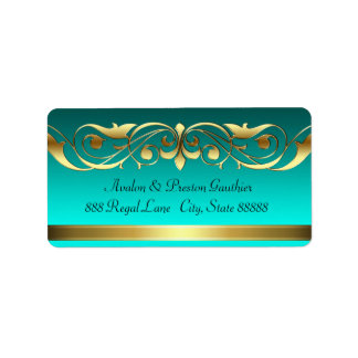 Grand-Duchesse Aquamarine Gold Étiquettes de adres