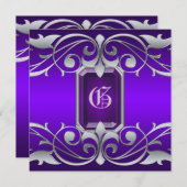 Grand-Duchesse Joaillerie violette Invitation à dé (Devant / Derrière)