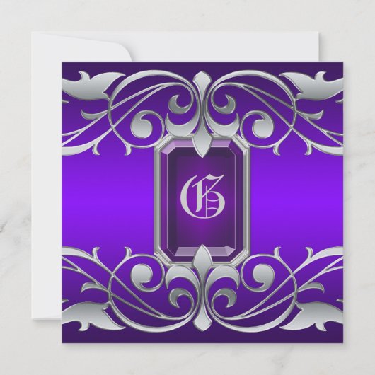 Grand-Duchesse Joaillerie violette Invitation à dé (Devant)