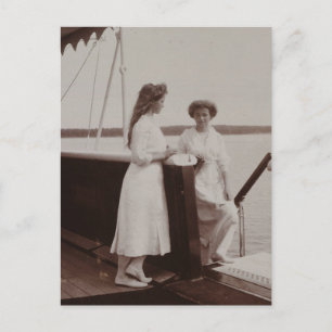 Grand Duchesses Olga en Marie of Russia, Romanov Briefkaart