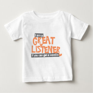 Grand écouteur tout-petits t-shirt orange