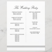 Grand Élégant Noir Blanc Monogramme Programme de m (Dos)