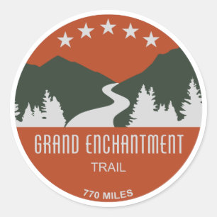Grand Enchantment Trail Ronde Sticker