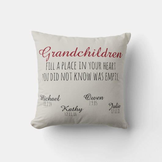 Grand-enfants Coussin (Recto)