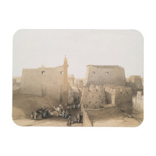 Grand Entrance to the Luxor Temple, Egypte Magneet