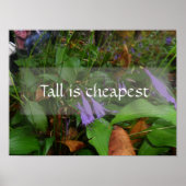 Grand est le moins cher sagesse poster de verdure (Devant)