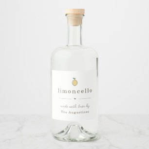 Grand Étiquette cadeau Limoncello fait maison