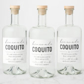 Grand Étiquette de bouteille de coquito fait maiso (Bouteilles)