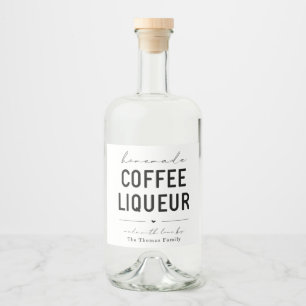 Grand Étiquette de café fait maison