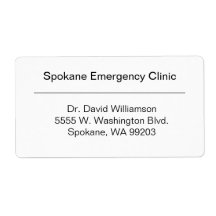 Grand Étiquette de livraison d'entreprise