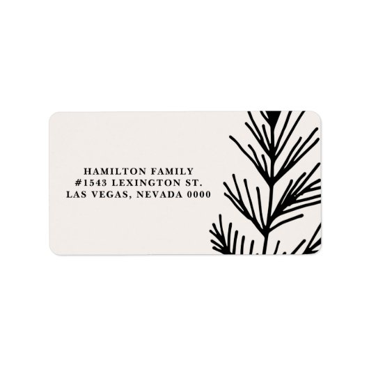 Grand étiquette et Feuille (Devant)